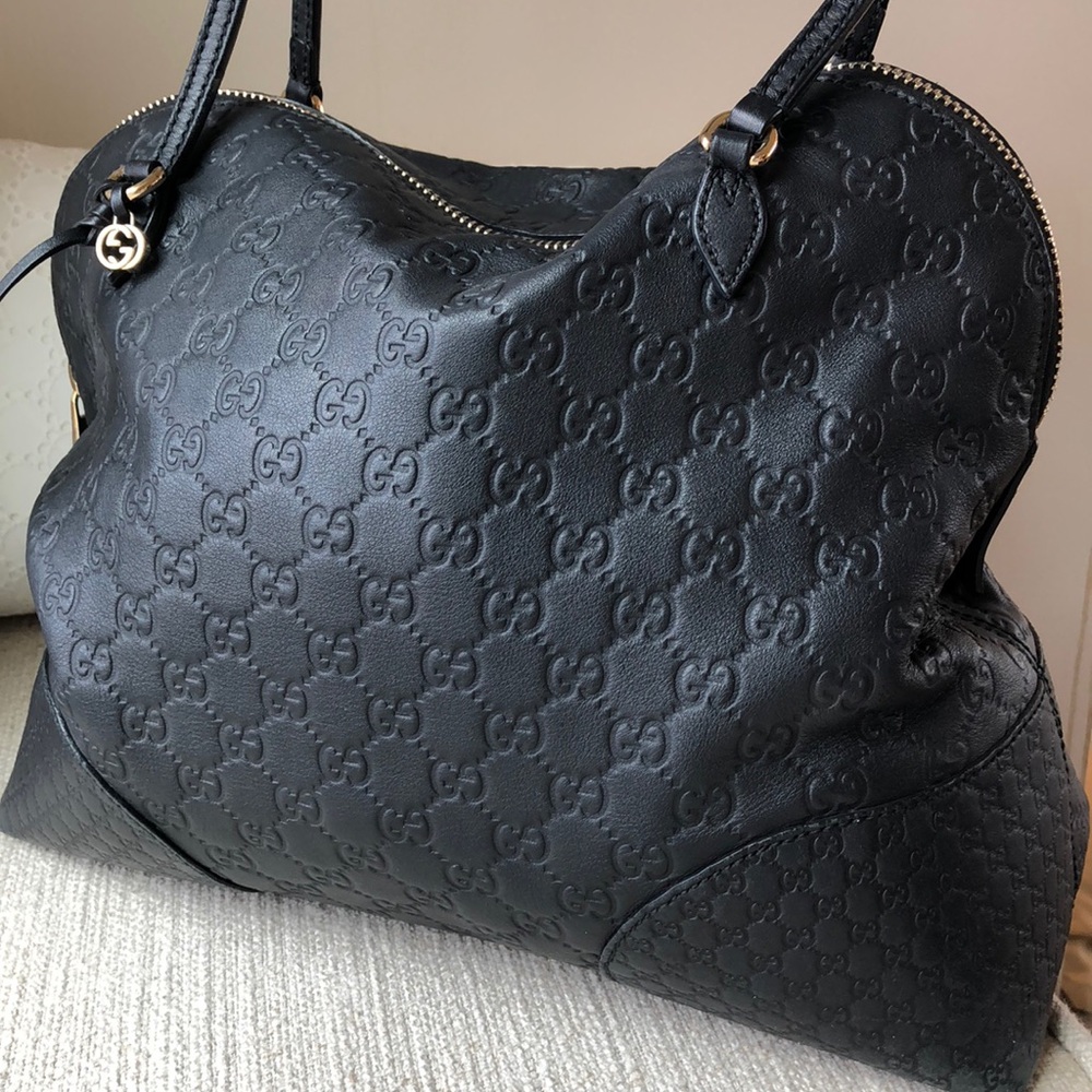 AUTHENTIC Gucci embossed satchel